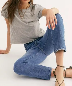 NWOT Free People We The Free The Perfect Tee - Heather Grey - Small thumbnail 6