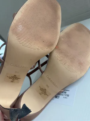 Calvin Klein Women’s Pelara Caged Strappy Stiletto Sandals Light Natural 8 thumbnail 6