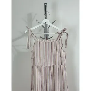 CUPSHE Striped Square Neck Tie Shoulder Maxi Dress Beach Cover Up Size S NWT thumbnail 6