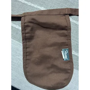Hooters Waitress Apron Utility Pocket Waist Pouch Brown Orange‎ Logo thumbnail 2