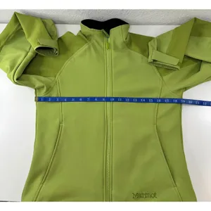 Marmot Womens Jacket Softshell M Green Fleece Lined Wind Resistant Hiking Coat thumbnail 10