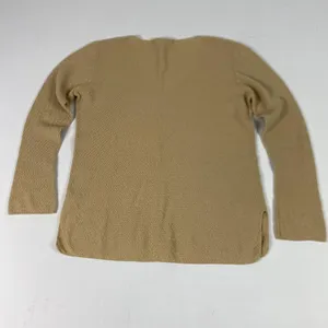 Boston Proper Sweater Womens Medium Beige‎ V Neck Long Sleeve Knit Pullover thumbnail 7
