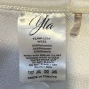 1007 | Youngla‎ Seamless Ribbed Strapless Bandeau Tube Top Cream Women Medium thumbnail 6