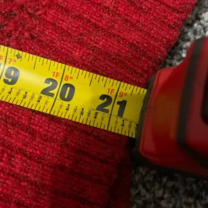 Old Navy red cozy shaker-stitch pullover long sleeve sweater S thumbnail 8