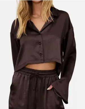 Beach Riot Vella Satin Top thumbnail 1