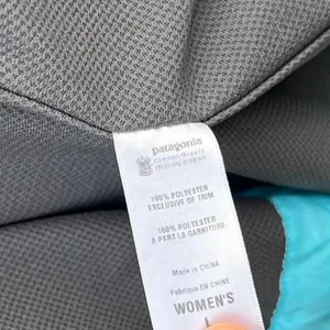 Patagonia women's sz L lightweight windbreaker jacket in aqua blue thumbnail 7