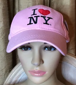 Send Love to NYC w/This Pink I ❤️ NY Baseball Cap thumbnail 1