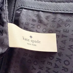 Kate Spade Laurel Way Greer Crossbody Purse Black Leather Chain Large Clutch thumbnail 9