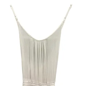 NWT prAna Fernie Wide Leg Jumpsuit M White Beach Crinkle Modal Resort Boho thumbnail 5