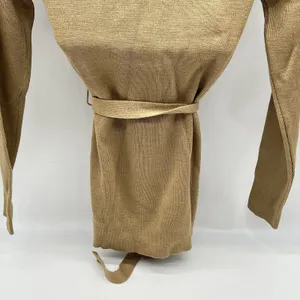 VTG Joyce Women’s Belted Turtleneck Long Sleeve Tan Knit Sweater Acrylic-Size M thumbnail 8