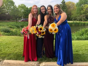 Burgundy Prom Dress thumbnail 3