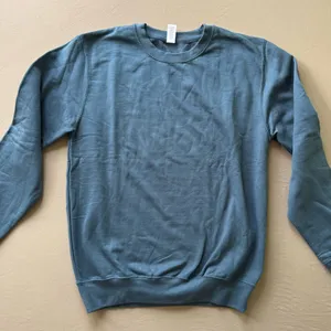 Basic Blue Crewneck Sweatshirt thumbnail 2