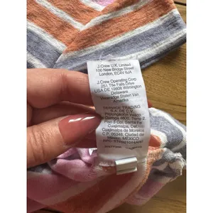 Madewell Medium T Shirt Striped Crop Top Soft V Neck Cap Sleeve Boho Boxy Hippie thumbnail 9