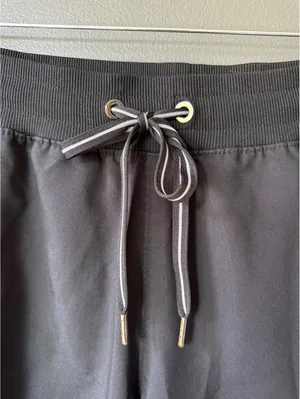 Healing Hands Black Drawstring Cargo Jogger Pants thumbnail 4