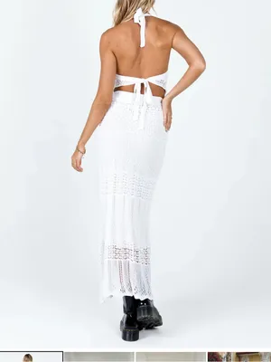 Princess Polly xander white set crochet lace thumbnail 3