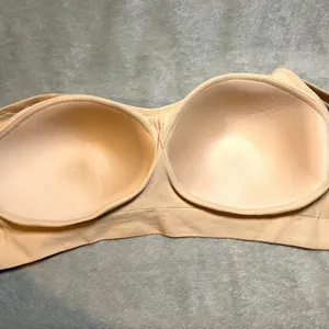 Truekind Bra Daily Comfort Wireless Shaper Bra Beige Nude 2XL XXL thumbnail 3