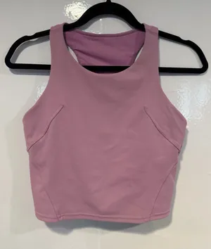 Lululemon Instill Mauve Purple‎ Pink Athletic Crop Tank Top thumbnail 1
