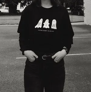 Gildan Roe V Wade ghost crewneck thumbnail 3
