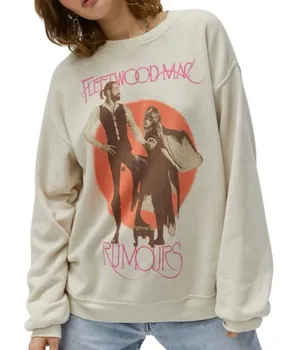 DAYDREAMER Fleetwood Mac Rumors BF Crew Sweatshirt Size Large MSRP $148 thumbnail 1