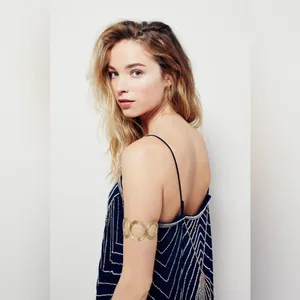 Free People Navy Beaded Spaghetti Strap Top thumbnail 3