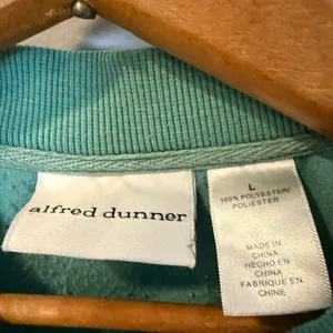 Vintage Alfred Dunner Floral‎ Sage Green Fleece Cozy Sweater Women’s Sz L thumbnail 5