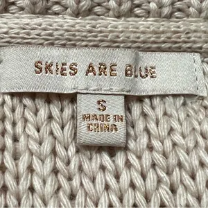 Skies Are Blue Womens Fair Isle Knit Sweater Sz S Preppy Heritage Nordic Chunky thumbnail 6