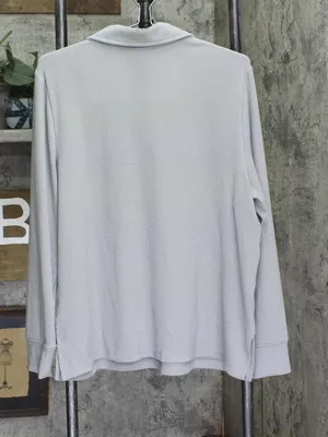 NEW Cuddl Duds Womens Regular Soft Rib Lounge Pajama Top A696245 Grey L thumbnail 2