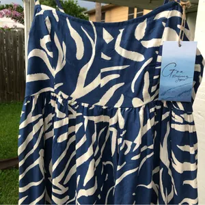 Japna NEW Goa Beachwear Tiger Print Maxi Dress S thumbnail 3