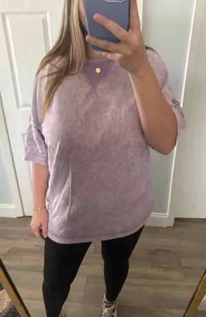 Boutique Purple Oversized Tee thumbnail 1