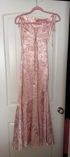 Pink satin dress Size XS thumbnail 1