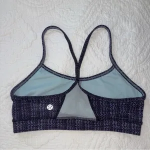 Lululemon Flow Y Sports Bra. Size: 6. Color: Ziggy Wee Purple. thumbnail 4