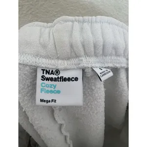 Aritzia TNA Cozy Fleece Mega Sweatpants Size Small White Jogger thumbnail 6