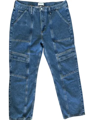 AGOLDE Cooper Cargo Jeans Pants Denim Color Regulation Women’s Sz 32 thumbnail 4