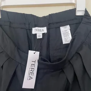 Terea NEW Black Pleated Trousers Dress Pants ~ 100% Lyocell ~ NWT Size L thumbnail 6