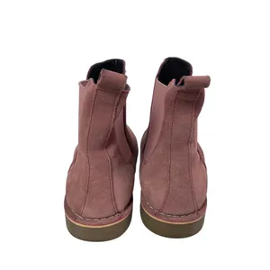 The Rail Women's Pink Faux Suede Slip On Round Toe Ankle Chelsea Boots Sz US 9.5 thumbnail 3