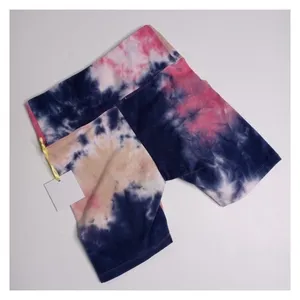 ⁠Oli Viv Womens Tie Dye Bike Shorts M Pink Navy Blue Kendall Athleisure NWT⁠ thumbnail 4