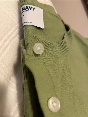 Moss Green Button Front Cardigan Size M thumbnail 6