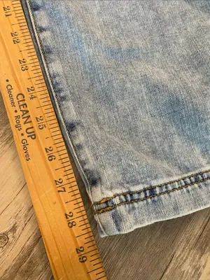 Aerie Cargo Denim Utility Overalls Dungarees Blue Size XL thumbnail 4