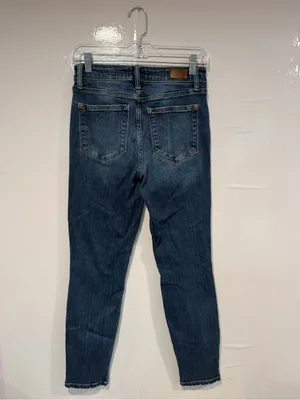 Judy‎ Blue Dark Indigo Boyfriend Fit Skinny Jeans thumbnail 3