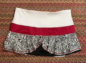 Lucky In Love Layered Mini Skort Skirt Golf Tennis Athletic Pickleball Flare thumbnail 1