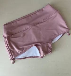 Victoria’s secret PINK mauve baby pink ruched boy short bikini bottoms thumbnail 7