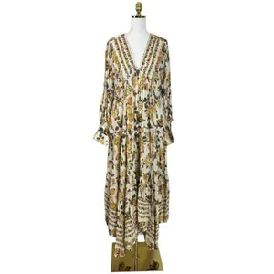 Free People Ethereal Dainty Row of Roses Floral Maxi Dress Size Small thumbnail 7