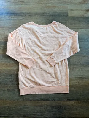 American Eagle Outfitters Women's Crewneck Pullover Sweatshirt in Pale Peach M thumbnail 2