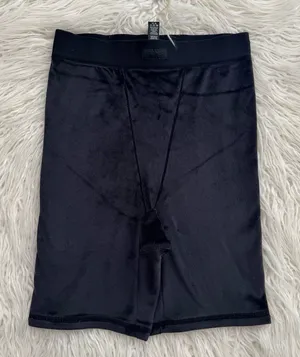 Skims High Waist Velour Short Onyx Size Small thumbnail 1