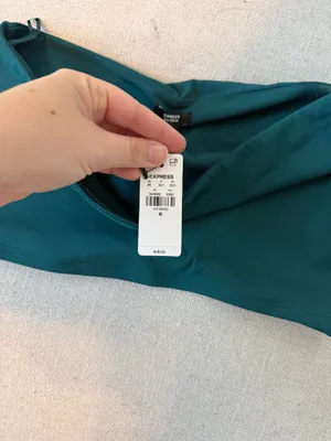 Express Teal tube top thumbnail 2