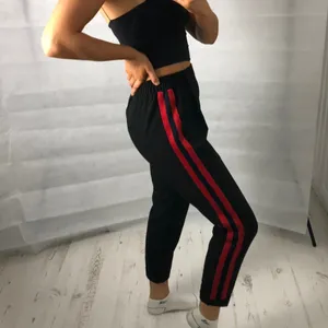Black and Red Bershka Sporty jogger trouser pants Size XS thumbnail 3
