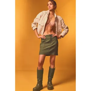 Maeve by Anthropologie Cargo Skirt Womens XS Mini Festival Gorpcore‎ Olive Green thumbnail 8
