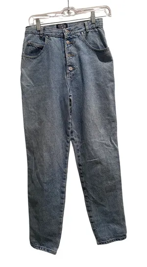 Palmettos Vintage 80s 90s High Rise‎ Mom Jeans Button Fly Light Wash 26 Waist thumbnail 1