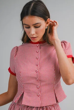 These Three Boutique gingham skirt set thumbnail 5