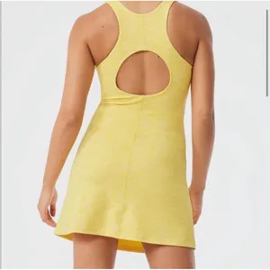 Outdoor Voices Tennis Dress Athletic Flow Circle Spring Fling Yellow Small thumbnail 3